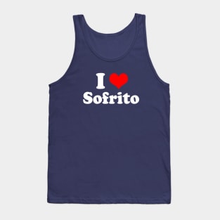 I Love Sofrito Heart Spanish Puerto Rican Food Tank Top